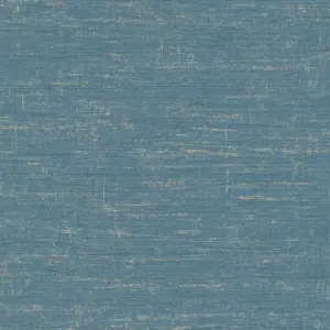 Livingwalls Vinyltapete - 378576 - Blau Gold Unitapete