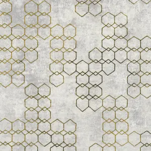 Livingwalls Vinyltapete - 374244 - Grau Gold Design Tapete