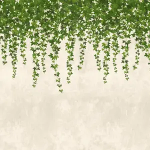 Livingwalls Vinyltapete - 382391 - Grün Grau Blättertapete