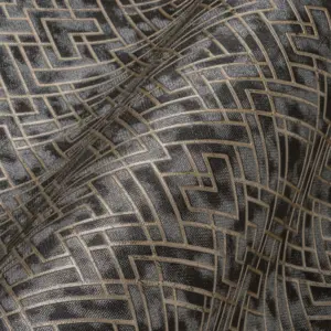 Livingwalls Vinyltapete - 388281 - Schwarz Gold Grafisch