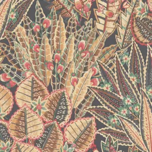 Livingwalls Vinyltapete - 396531 - Braun Rot Floral