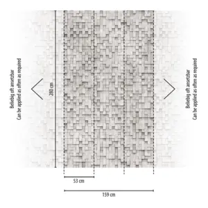 Livingwalls Vinyltapete - 398431 - Grau  Grafik