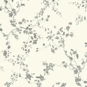 Livingwalls Vliestapete - 368962 - Silber Schwarz Waldtapete