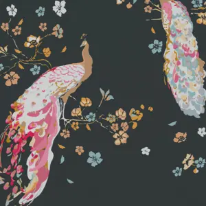 Livingwalls Vliestapete - 389061 - Schwarz Gelb Vogeltapete