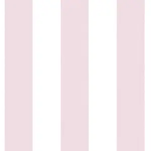 A.S. Création Vliestapete - 381482 - Rosa Weiß Streifentapete