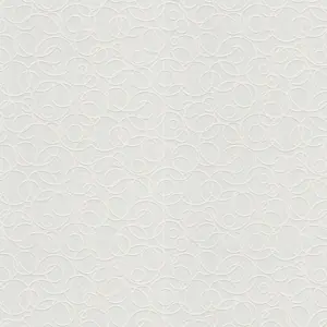 A.S. Création Vliestapete - 561114 - Überstreichbar Weiß Geometrische Tapete