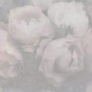 Livingwalls Vinyltapete - 373923 - Grau Rosa Florale Tapete