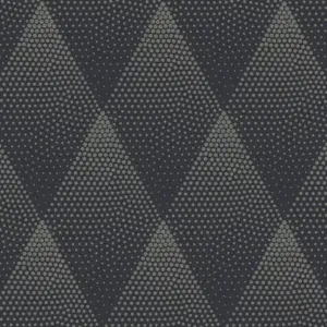 Livingwalls Vinyltapete - 374193 - Schwarz Gold Punktetapete / Kreistapete