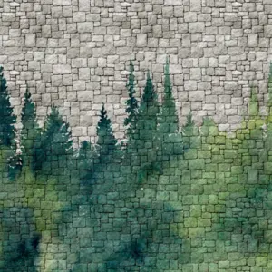 Livingwalls Vinyltapete - 382451 - Grün Grau Steintapete