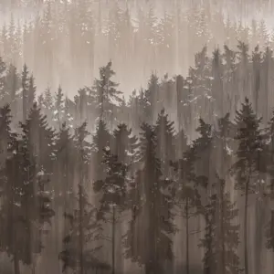 Livingwalls Vinyltapete - 391812 - Braun Beige Waldtapete