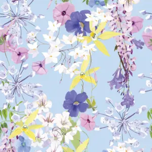 Livingwalls Vinyltapete - 391961 - Bunt Flieder Floral