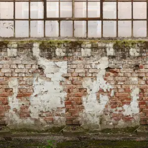 Livingwalls Vinyltapete - 392441 - Creme Braun Fabrikhalle