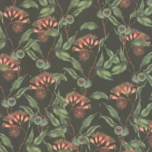 Livingwalls Vinyltapete - 394301 - Schwarz Grün Blätter