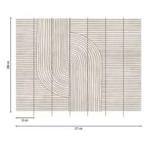 Livingwalls Vinyltapete - 398941 - Creme Beige Zeichnung