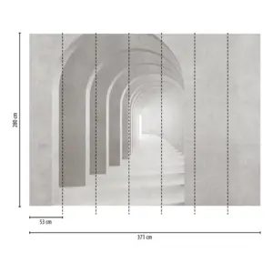 Livingwalls Vinyltapete - 399161 - Grau Weiß Betonoptik