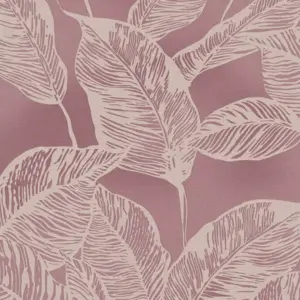 A.S. Création Vinyltapete - 386634 - Rosa Creme Blättertapete