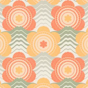 A.S. Création Vinyltapete - 395394 - Orange Gelb Floral