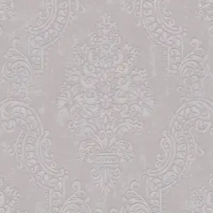 A.S. Création Vliestapete - 397656 - Beige Grau Ornament