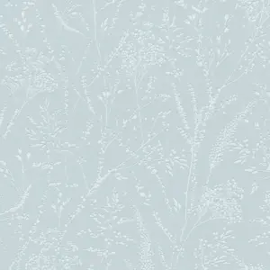 A.S. Création Vliestapete - 397664 - Hellblau Weiß Äste