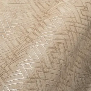 Livingwalls Vinyltapete - 388283 - Gold Beige Grafisch