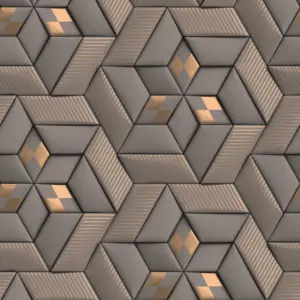 Livingwalls Vinyltapete - 391781 - Grau Taupe 3D Tapete