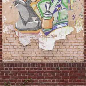 Livingwalls Vinyltapete - 392411 - Braun Beige Graffiti