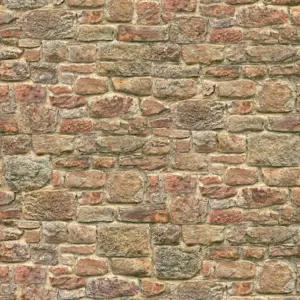 Livingwalls Vinyltapete - 393181 - Orange Rot Steinwand