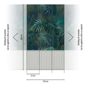 Livingwalls Vinyltapete - 398121 - Grau Blau Wandpaneele