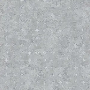 Livingwalls Vliestapete - 396565 - Grau Silber Used-Look