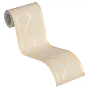 A.S. Création Bordüre - 384416 - Beige Creme Geometrische Bordüre