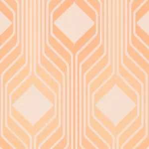 A.S. Création Vinyltapete - 395323 - Orange Beige Grafik