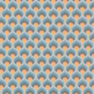 A.S. Création Vinyltapete - 395383 - Blau Braun Grafik