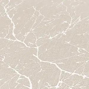 A.S. Création Vliestapete - 305074 - Beige Weiß Taete mit Ästen