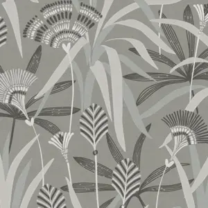 A.S. Création Vliestapete - 399362 - Grau Blau Floral