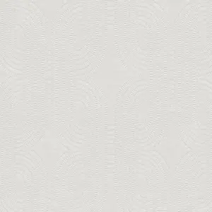 A.S. Création Vliestapete - 399372 - Weiß Grau Grafik