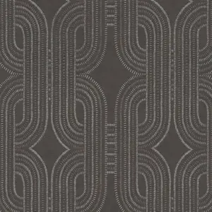 A.S. Création Vliestapete - 399374 - Schwarz Braun Grafik