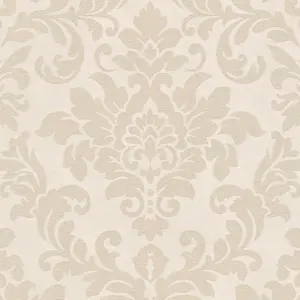 Livingwalls Vinyltapete - 372703 - Beige Creme Barock Tapete