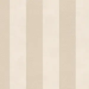 Livingwalls Vinyltapete - 372713 - Beige Gold Streifentapete