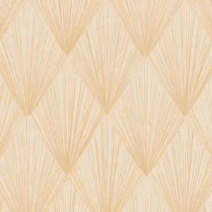 Livingwalls Vinyltapete - 378643 - Gold Gelb Geometrische Tapete