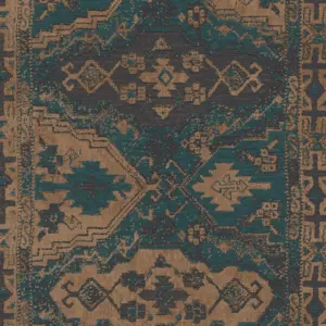 Livingwalls Vinyltapete - 378682 - Blau Braun orientalische Tapete