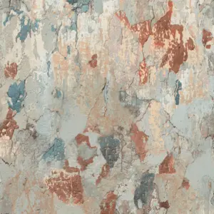 Livingwalls Vinyltapete - 379541 - Grau Rot Tapete in Betonoptik