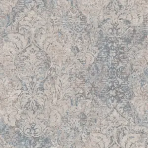 Livingwalls Vinyltapete - 380931 - Beige Blau Barock Tapete
