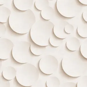 Livingwalls Vinyltapete - 382831 - Weiß Rosa 3D Tapete