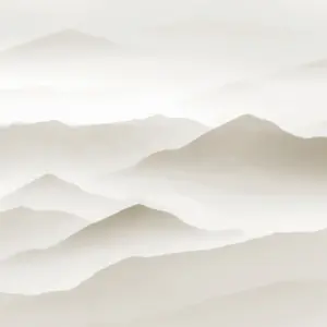 Livingwalls Vinyltapete - 383081 - Beige Weiß Berge