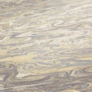Livingwalls Vinyltapete - 383581 - Beige Silber Abstrakt