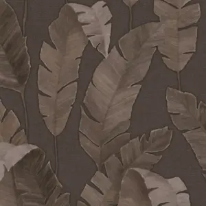 Livingwalls Vinyltapete - 392182 - Braun  Blätter