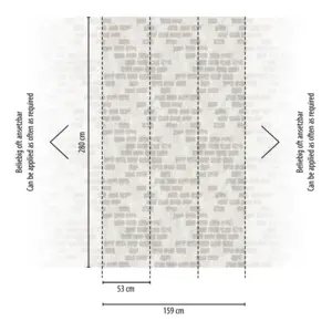 Livingwalls Vinyltapete - 398251 - Grau Beige Steinwand