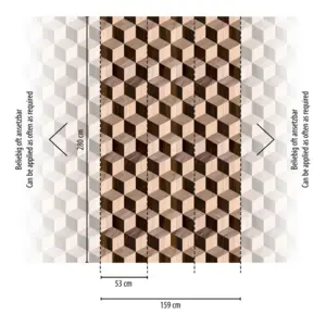 Livingwalls Vinyltapete - 398331 - Braun Beige 3D Optik