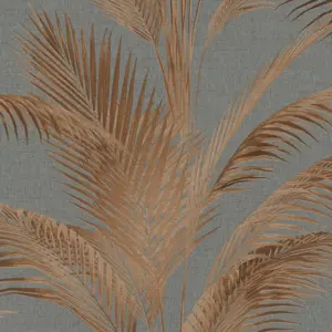 livingwalls Vinyltapete - 399803 - Grau Rost Floral