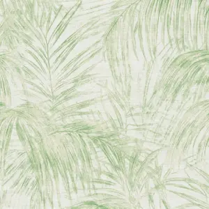 livingwalls Vinyltapete - 399811 - Creme Grün Floral